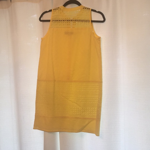Ann Taylor LOFT Yellow Eyelet Sun Dress - Picture 6 of 7